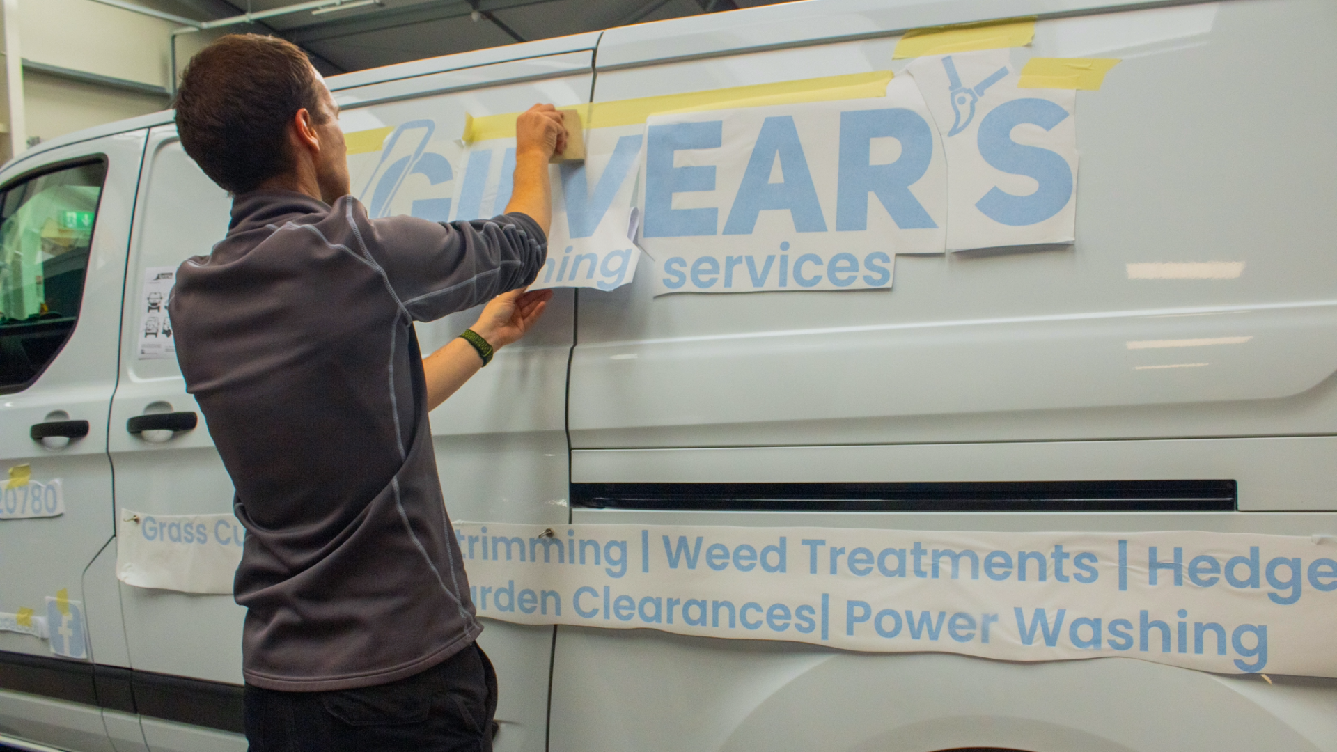Van graphics printed and installed by Advance Supplies