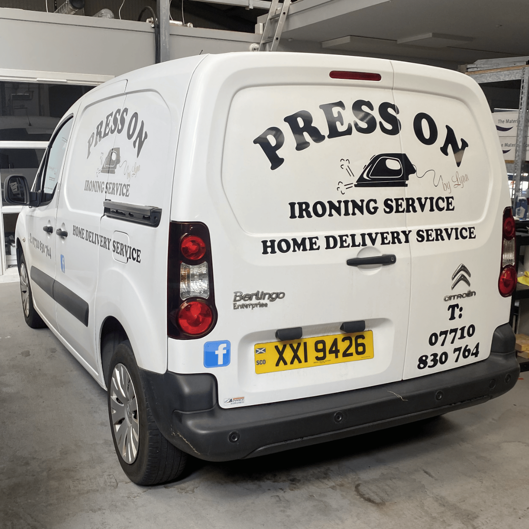 Van Graphics | Advance Signs & Supplies | Press On Ironing Service