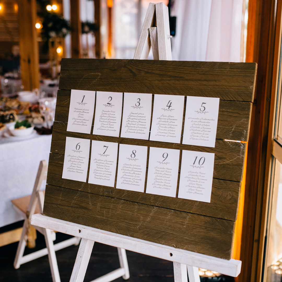 Wedding seating chart | Advance Supplies